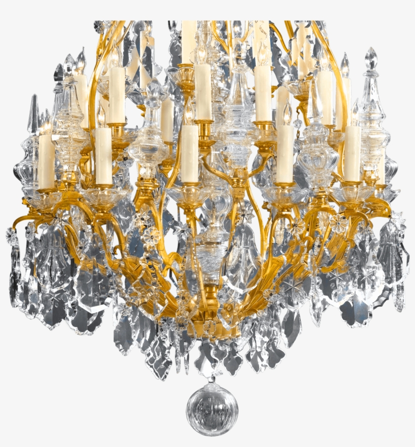 Thirty-light Baccarat Crystal Chandelier - Chandelier, transparent png download