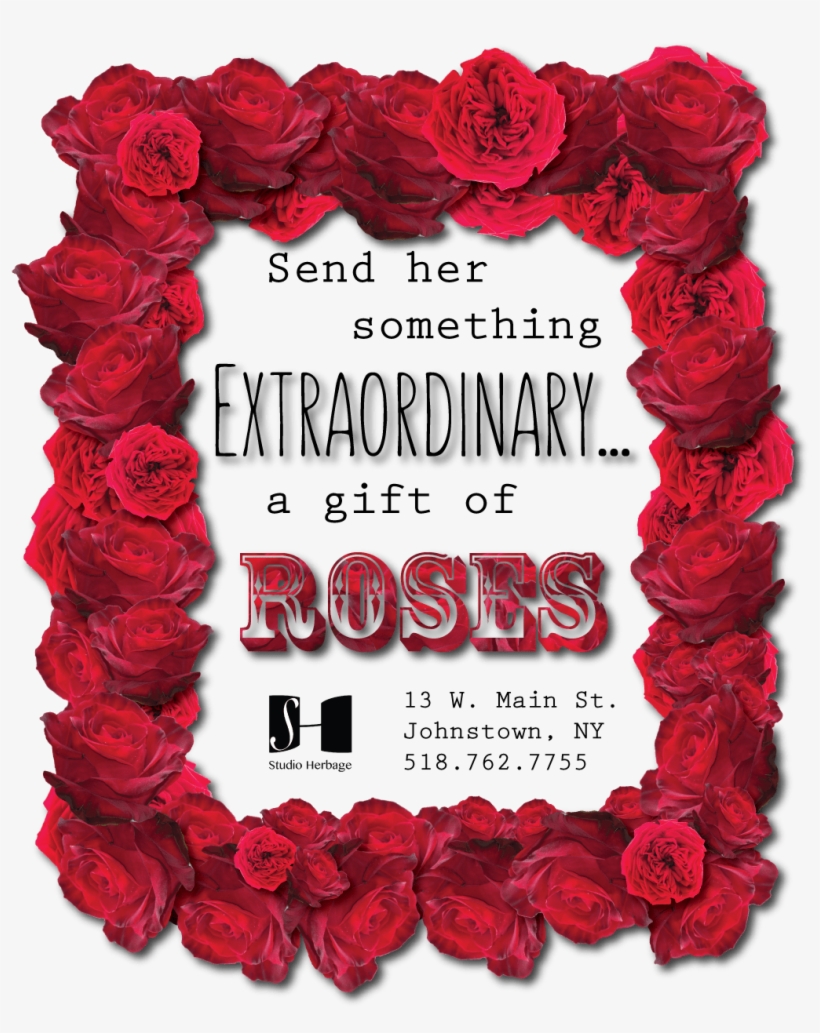 Half Dozen Long Stemmed Red Roses Arranged In Vase - Vase, transparent png download