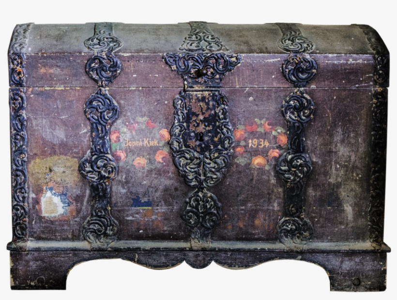 Chest,wooden Chest,old Furniture,wood - Chest, transparent png download