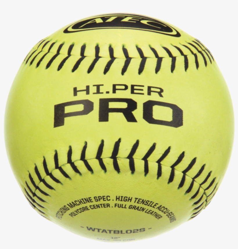 Per Pro Leather Flat Seam Softball W/ Bucket - Atec Hi.per Pro Leather Flat Seam Softball W/ Bucket, transparent png download