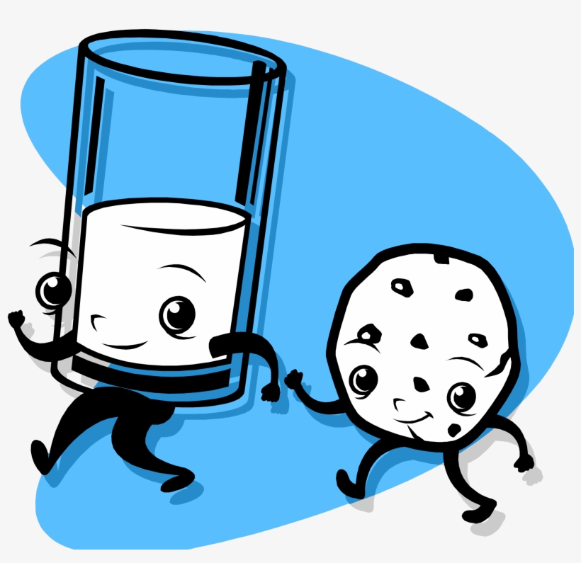 Milk And Cookies - Milk And Cookie Holding Hands, transparent png download