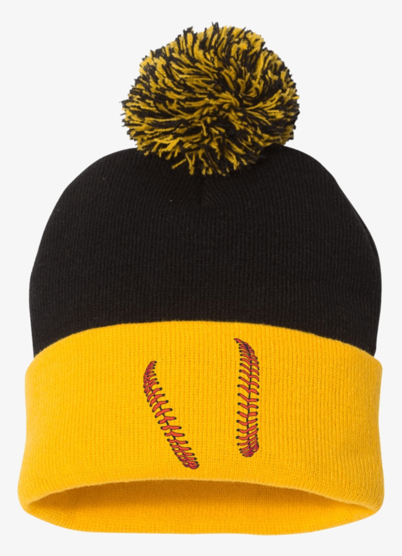 Who's On First Pom Pom Knit Cap Keep It Simple Baseball, transparent png download