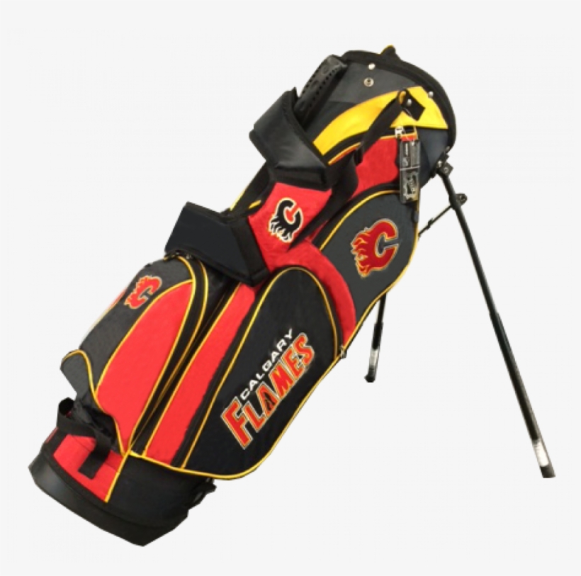 Calgary Flames Stand Golf Bag - Fremont Die Nhl Calgary Flames Seat Belt Pads, transparent png download