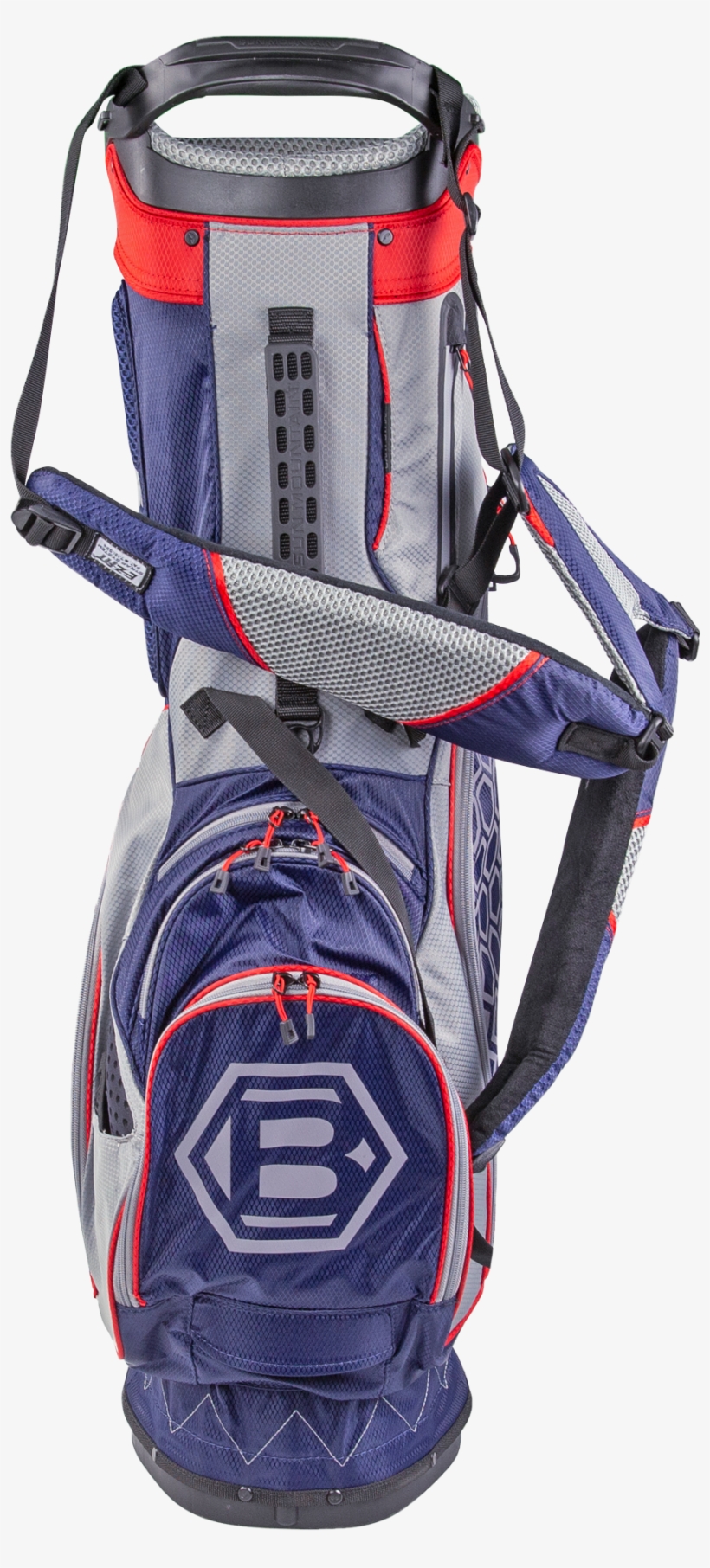 Grey & Navy Stand Golf Bag - Golf, transparent png download