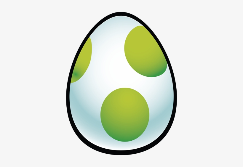 Pegatina Infantil Huevo De Supermario - Huevo De Yoshi Dibujo, transparent png download