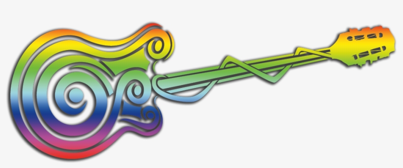 Guitar Colored - Transparent - Guitar, transparent png download