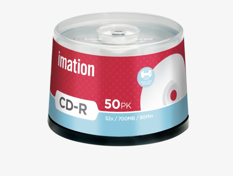 /data/products/article Large/817 20170103104741 - Imation Cd Recordable Media - Cd-r - 52x - 700 Mb -, transparent png download