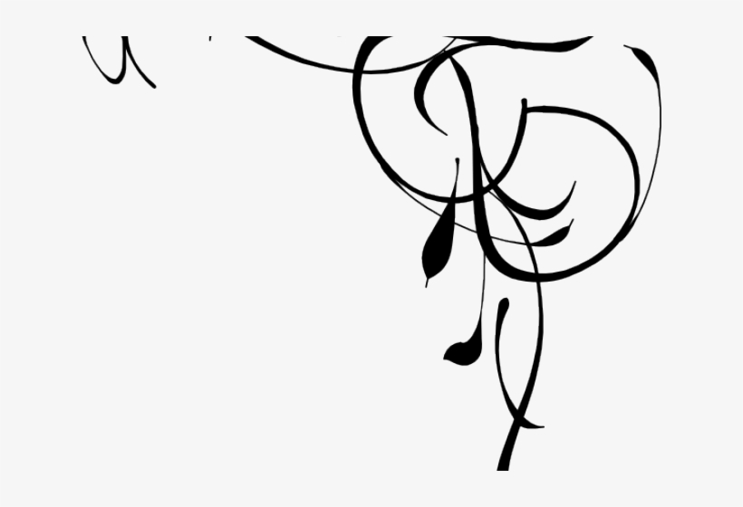 Swirl Clipart Corner 2 318 X 300 Dumielauxepices Net - Front Page Designs For Assignments, transparent png download