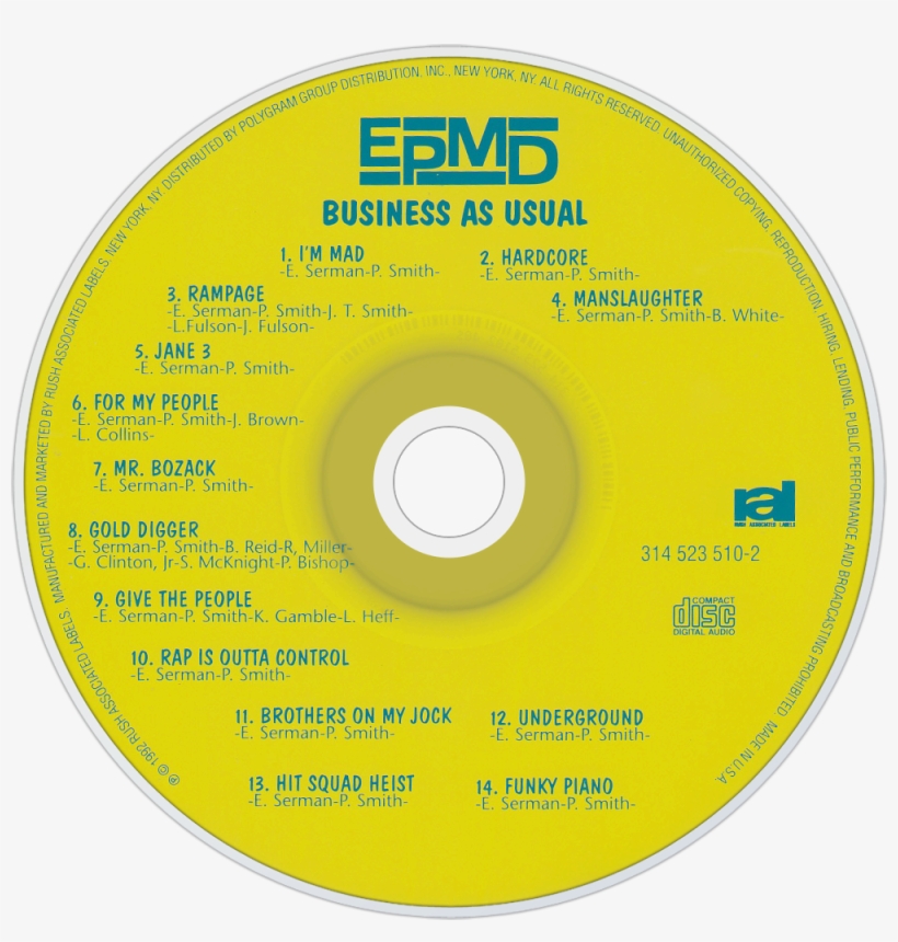 Business As Usual (1992) - Cd, transparent png download