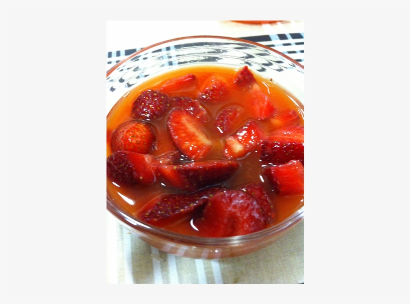 "fresas Con Zumo De Naranja Y Azúcar" - Strawberries, transparent png download