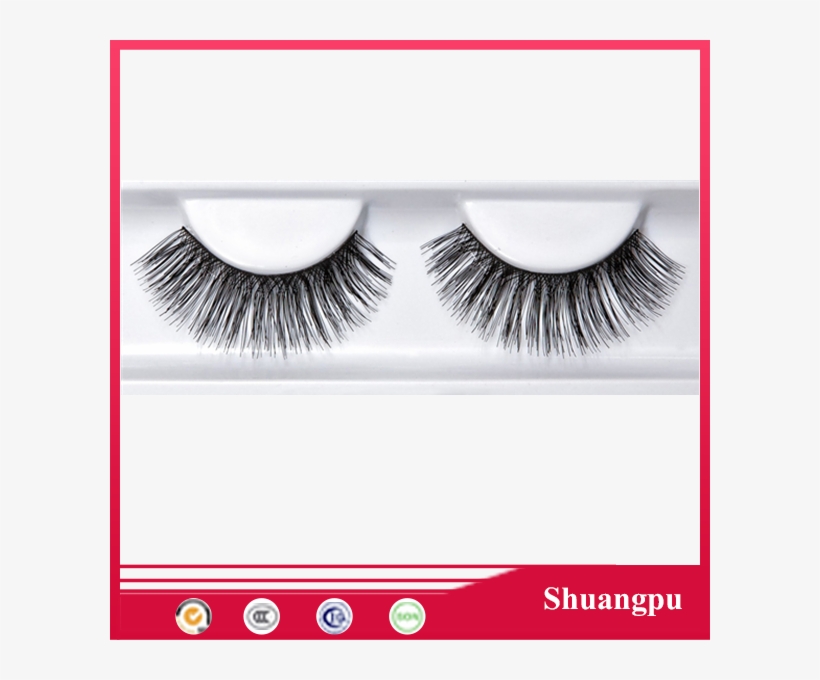 1pair Whole Sale Human Hair Natural Long Criss-cross - Eyelash, transparent png download
