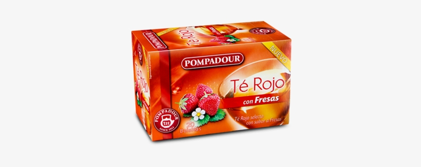 Pompadour Té Rojo Con Fresas - Pack De 5 X 20 Bolsitas, transparent png download