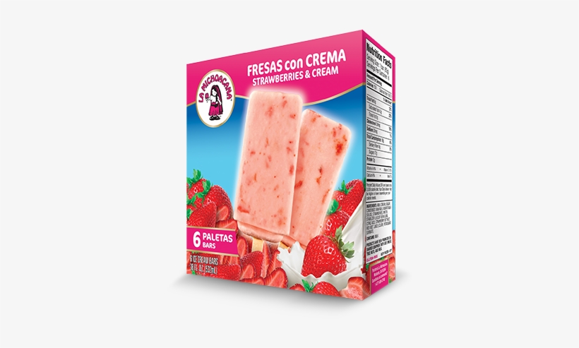 Fresas Con Crema - Ice Pop, transparent png download