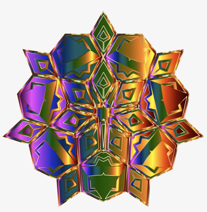 This Free Icons Png Design Of Prismatic Geometric Design, transparent png download