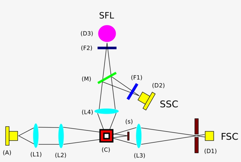 File - Flowcitometer - Svg - Citometría De Flujo Láser, transparent png download