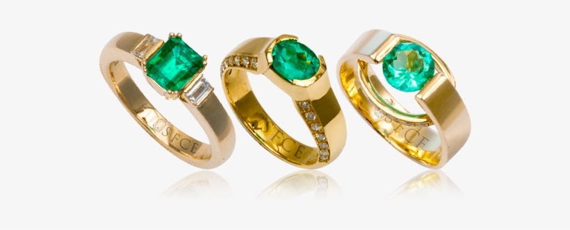 Lee Wasson Anillo Esmeralda Oro Amarillo Banner - Anillo De Oro Con Esmeralda, transparent png download