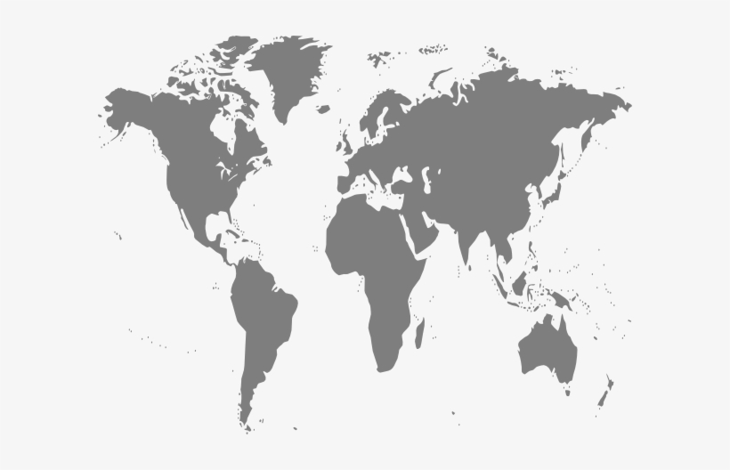 World Map Clipart Png For Web - World Map Template Png, transparent png download