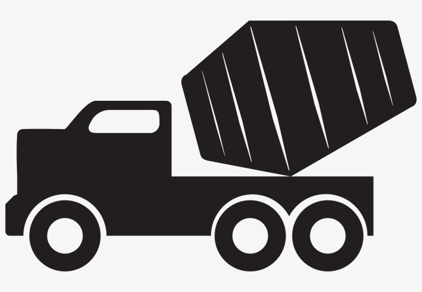 Png Library Stock Concrete Mixer Cement Truck - Concrete Mixer Truck Icon, transparent png download