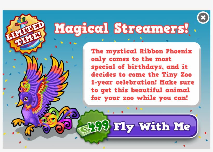 The Ribbon Phoenix Is Released At 1st Birthday And - Busy Things, transparent png download