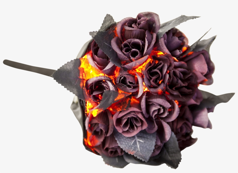 Blood Red Lighted Flower Bouquet Mc0020 - Blood Red Lighted Flower Bouquet (case Of 6) Mc0020, transparent png download