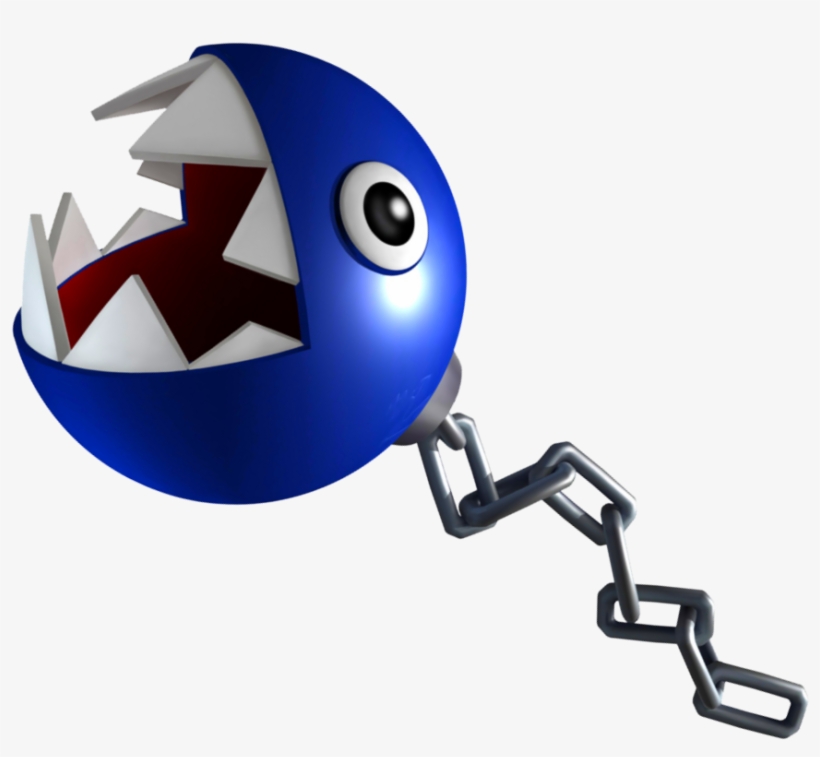 Blue Chain Chomp Art - Blue Chain Chomp, transparent png download