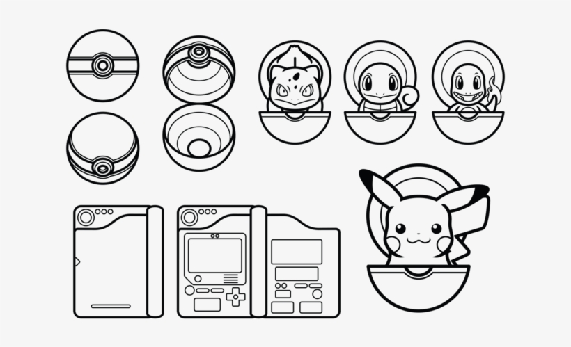 Pokemon Blanco Y Negro Vector - Black And White Pokemon Clipart, transparent png download
