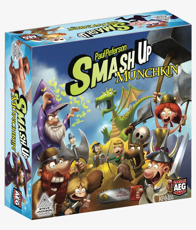 Smash Up Munchkin 3d Box - Aeg Smash Up Munchkin Card Game, transparent png download