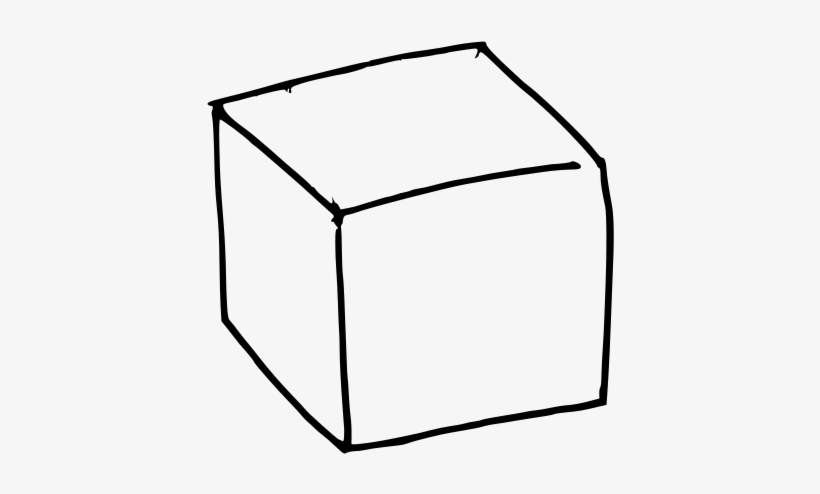 Necker Cube Clip Art - Clip Art Sugar Cubes, transparent png download