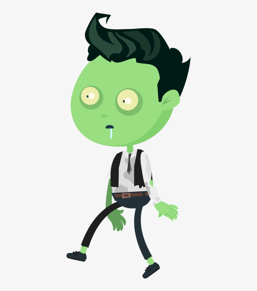Man Cartoon Zombie - Man, transparent png download