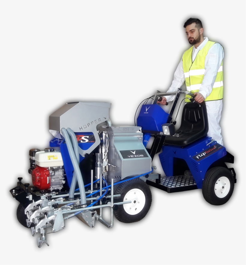 Automatic Line Striper Seat Self Propelled Vezos - Rust-oleum Striping Machine 2395000, transparent png download