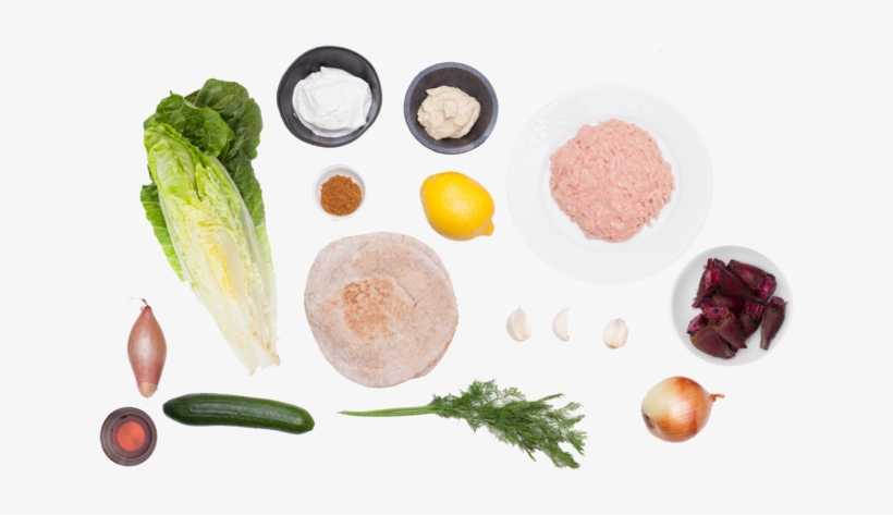 Chicken Shawarma With Tzatziki, Hummus & Beet Salad - Shawarma Ingredient, transparent png download