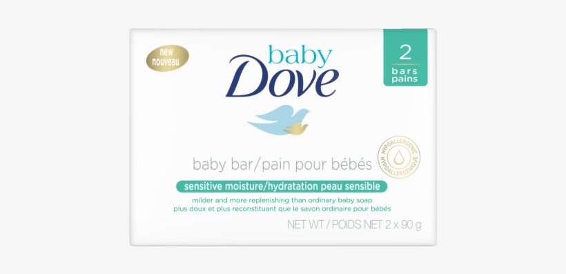 Sensitive Moisture Baby Bar 90g - Baby Dove Sensitive Moisture Fragrance Free Wipes Multi, transparent png download
