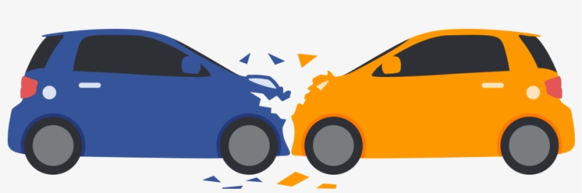 Head On Collision - Type Of Collision Car, transparent png download