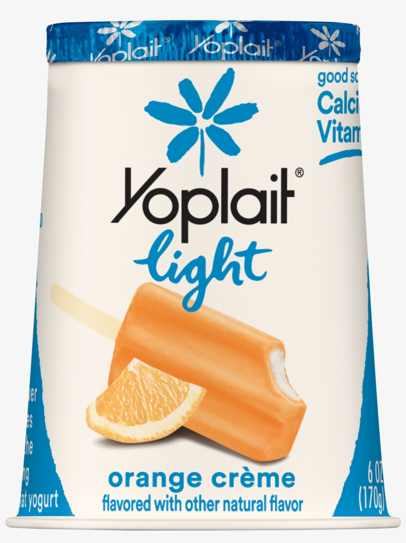 Yoplait Light Yogurt, Fat Free Yogurt, Orange Creme, - Yoplait Light Boston Cream Pie, transparent png download