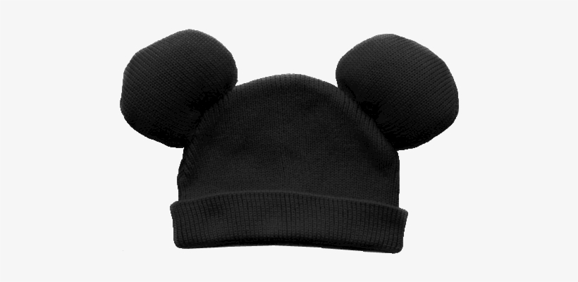 Mickey Mouse, Hat, And Black Image - Mickey Beanie Hat, transparent png download