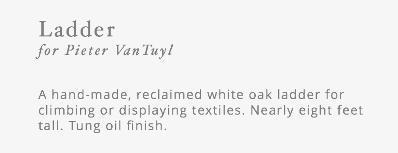 Ladder For Pieter Vantuyl A Hand-made, Reclaimed White - Tung Oil, transparent png download