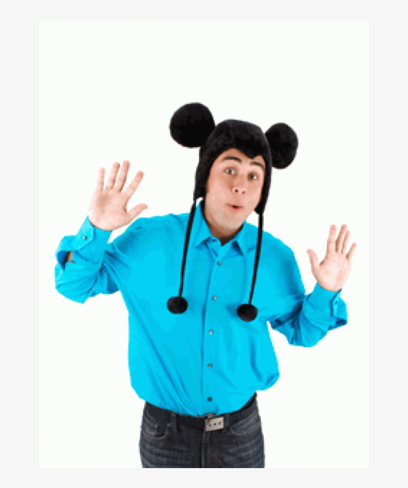 Disney Mickey Mouse Adult Hoodie At Cosplay Costume - Mickey Mouse Hoodie Adult Hat - Black - One Size For, transparent png download