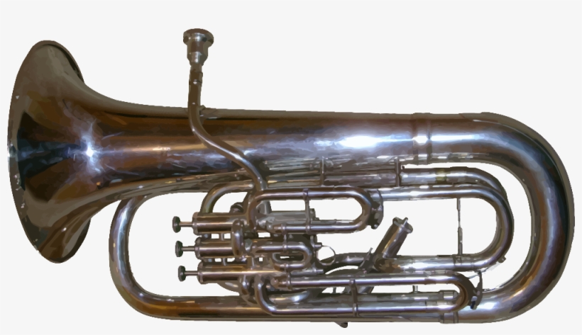 Trumpet Clip Art Free - Euphonium, transparent png download