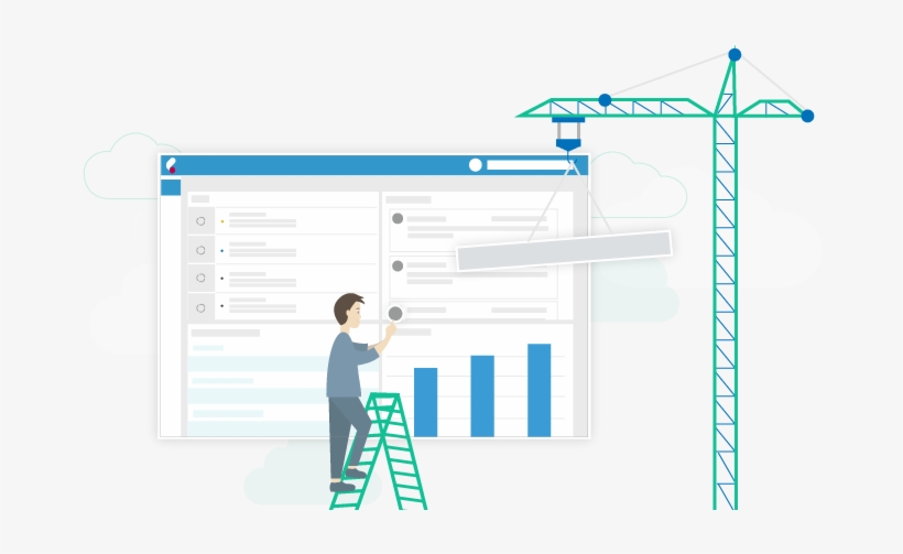 Illustration Showing Person Climbing Ladder And Cezanne - Person, transparent png download