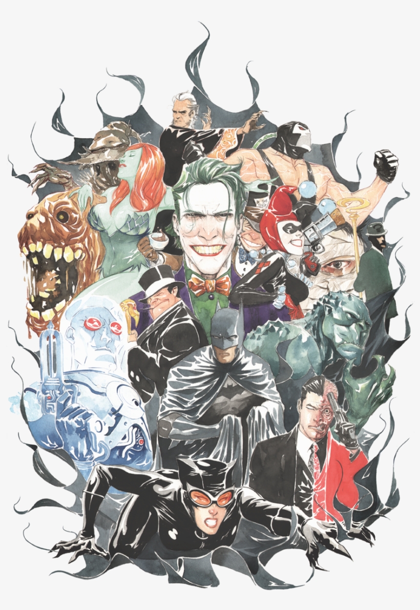 Batman Cape Of Villians Men's Regular Fit T-shirt - Dustin Nguyen Comics, transparent png download