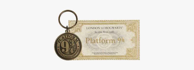 Platform 9 3/4 Keyring & Ticket - London To Hogwarts, Hogwarts Express Ticket Tablet, transparent png download