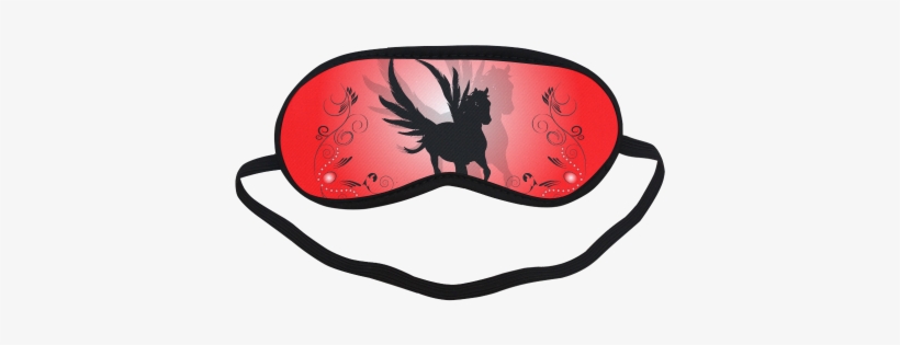 Pegasus Silhouette Sleeping Mask - Horse With Wings, Shower Curtain, transparent png download