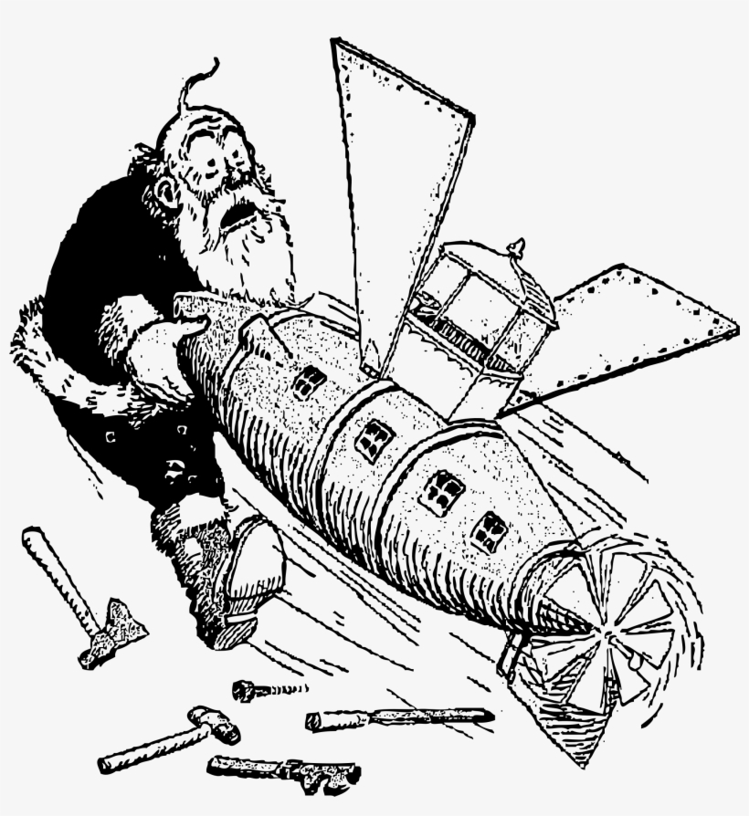 This Free Icons Png Design Of Santa Attacked By Airship, transparent png download