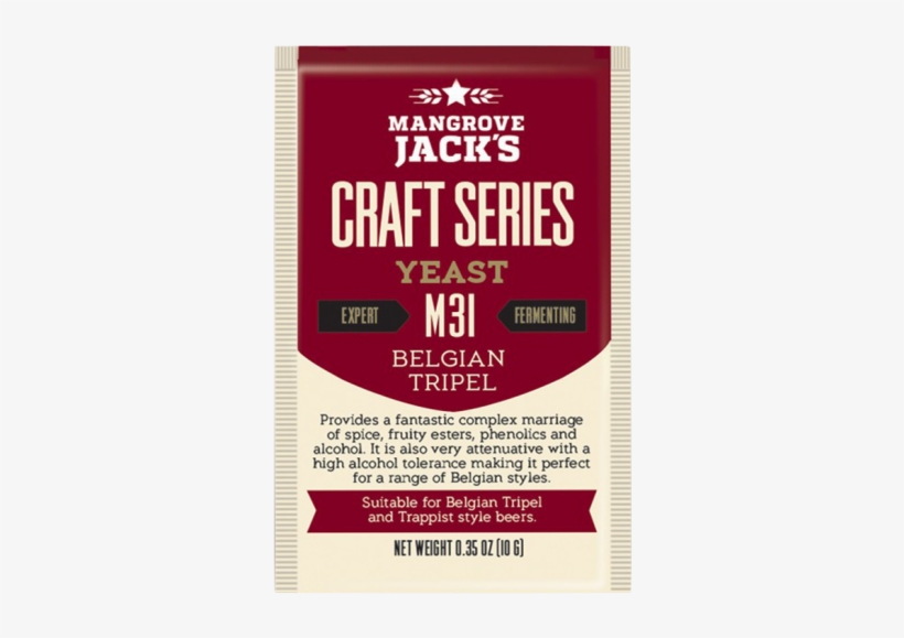 Mangrove Jack M31 Belgian Tripel Yeast - Mangrove Jack's Craft Series Yeast M31 Belgian Tripel, transparent png download