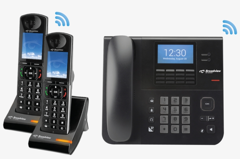 Cordless Office Phone W/ 3-way Conferencing, Id & More - Rca Ip070 Dect Voip Business Wireless Accessory Deskphone, transparent png download