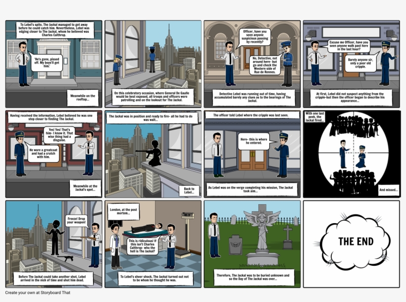 The Day Of The Jackal - Storyboard, transparent png download