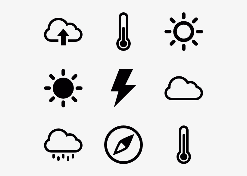 Cumulus 107 Icons - Temperature Icon, transparent png download