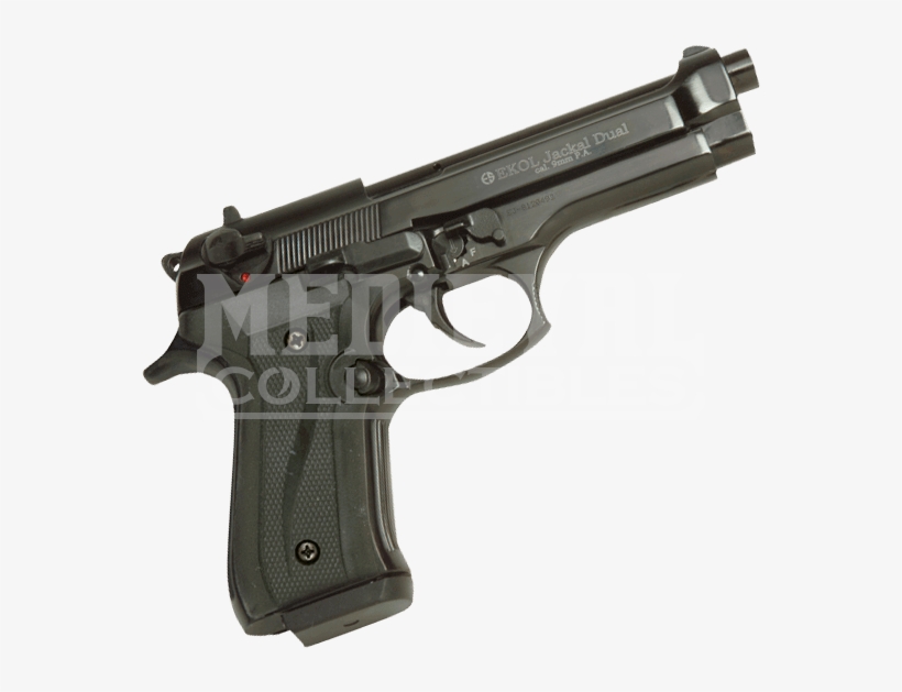 Black Jackal Full Auto 92 Blank Firing Pistol - Beretta 92g, transparent png download