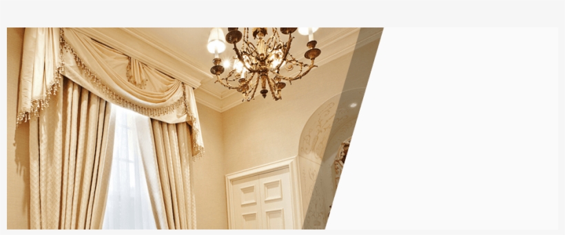 Beige Drapes And A Chandeliers - Tanya's Alternations, transparent png download