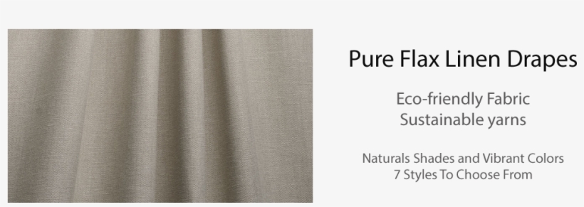 Flax Linen Drapes - Dupioni, transparent png download